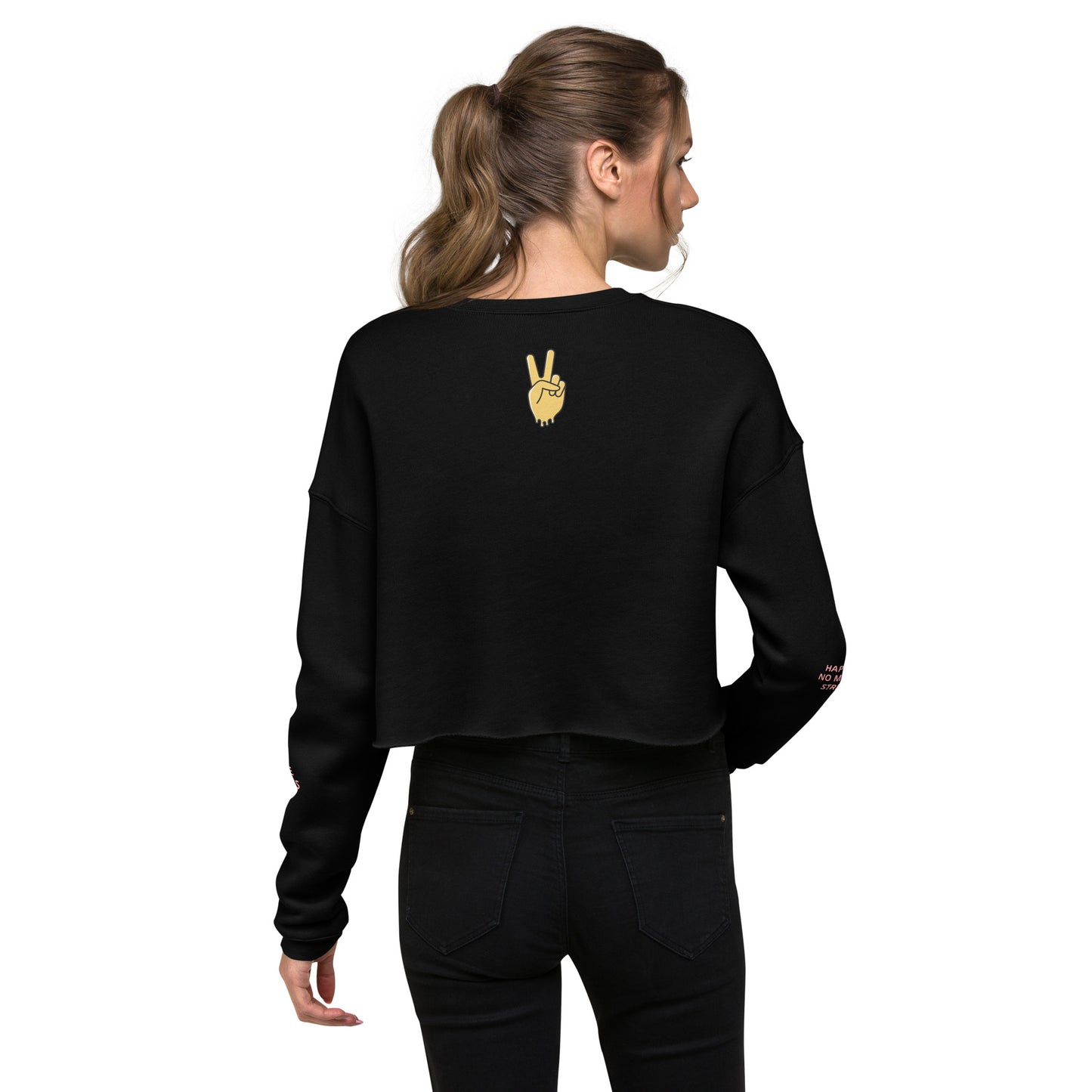 No More Stress Crop Womens Sweatshirt