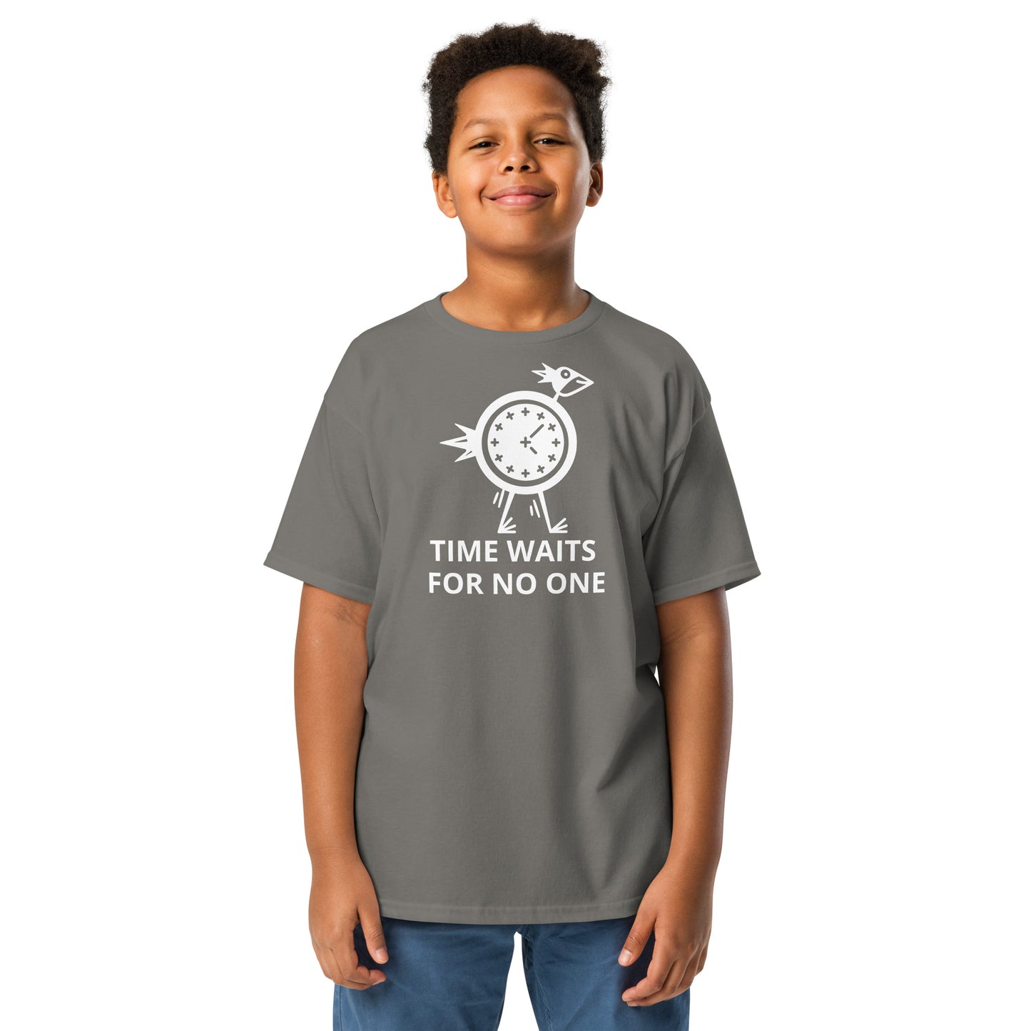 Time Waits for No One Youth Classic Tee